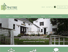 Tablet Screenshot of pinetreeinstitute.org